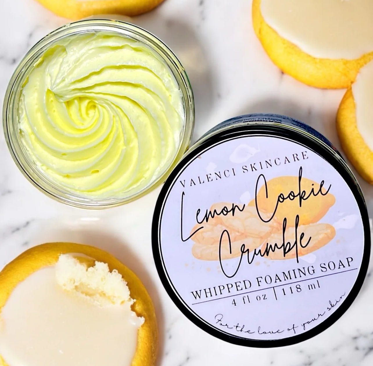 Lemon Cookie Crumble Whipped Foaming Soap