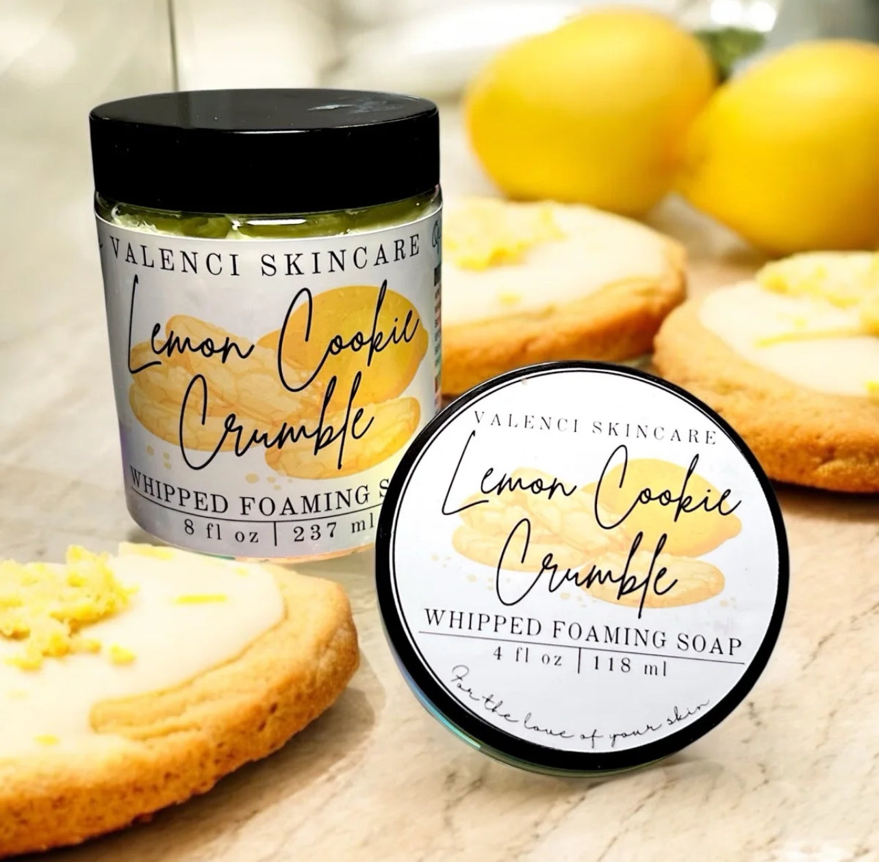 Lemon Cookie Crumble Whipped Foaming Soap