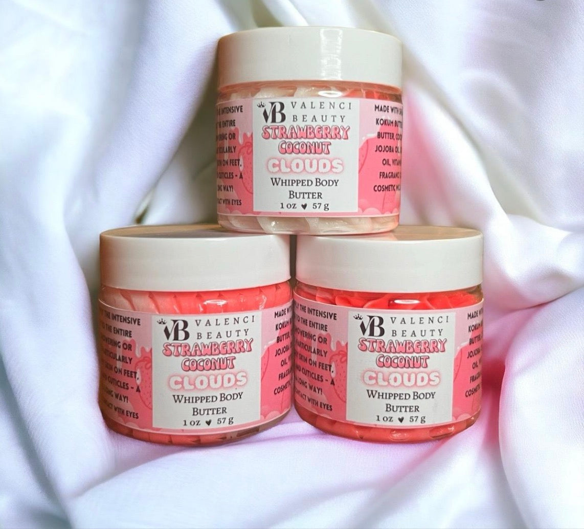 "Strawberry Coconut Clouds" Whipped Body Butter